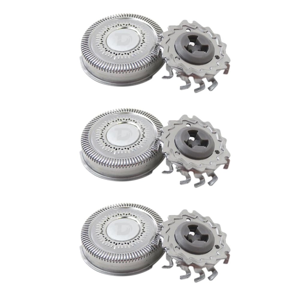 2024 Upgraded 3 PCS RQ12 Sensotouch 3D Compatible Shaver Blades Cutters for P-hilips N-orelco RQ12 3D 1250X 1255X 1260X 1280X 1290X 8000X RQ10 Sensotouch 3D Arcitec Razor Shaving Unit Triple 3D