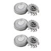 2024 Upgraded 3 PCS RQ12 Sensotouch 3D Compatible Shaver Blades Cutters for P-hilips N-orelco RQ12 3D 1250X 1255X 1260X 1280X 1290X 8000X RQ10 Sensotouch 3D Arcitec Razor Shaving Unit Triple 3D view 1
