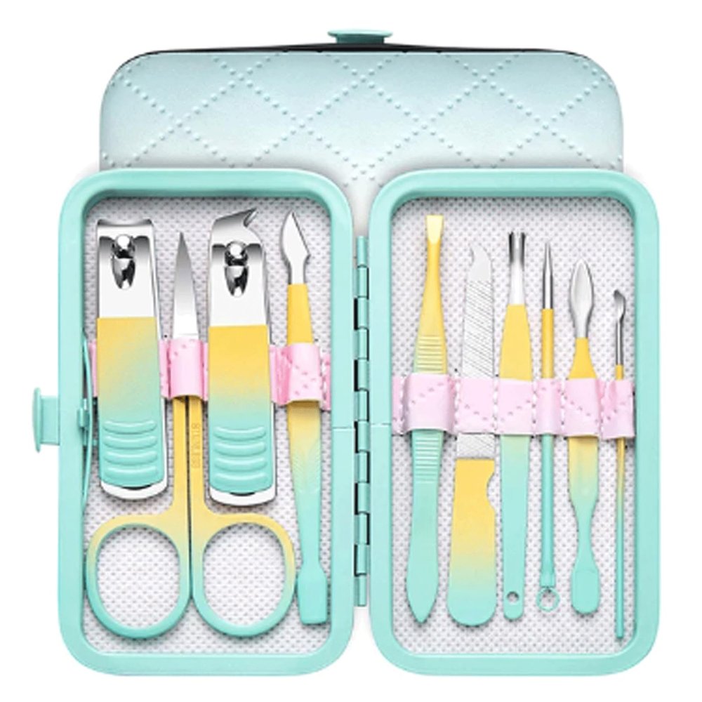 10/12/18Pcs Stainless Steel Professional Nail Scissors Cutter Nail Clippers Tools Pedicure Sets Manicure Set for Daily Use