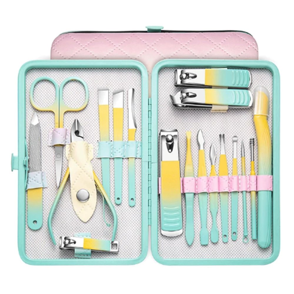 10/12/18Pcs Stainless Steel Professional Nail Scissors Cutter Nail Clippers Tools Pedicure Sets Manicure Set for Daily Use