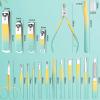 10/12/18Pcs Stainless Steel Professional Nail Scissors Cutter Nail Clippers Tools Pedicure Sets Manicure Set for Daily Use view 3