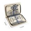 16 Pieces Stainless Steel Nail Clipper Kit Nail Care Kit with Zipper Storage Box Professional Pedicure Set for Beginners view 2
