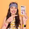 10 Sheet Pink Pastel Temporary Tattoos for Girls, Birthday Party Decorations Supplies Party Favors Tattoo Sticker Style Sweet Gift for Kids Cute Prizes Themed Game Activities Reward (Pink) view 4