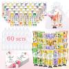 60 Pack Hand Cream Bulk and Lip Balm Bulk Sets, Stocking Stuffers for Women, Christmas Gifts and Bridal Shower Gifts for Guests, Employee Appreciation Gifts, Mom Gifts, Birthday Gifts and Small Gifts view 1