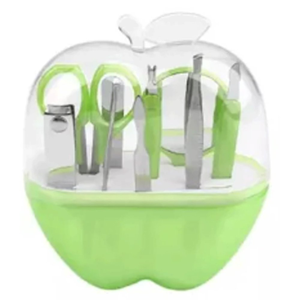 LASTRAN 9 Pcs/Set Nail Art Care Tools Apple Shape Portable Pedicure Finger Nails Pliers Nail Manicure Set for Beginners