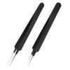 DJFKDYHPE Hair Removal Tweezers Tweezers Gold Blue for eyelash extension high-precision eyelash extension tweezers Thin tip Tweezers(Pink) view 4