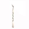 DJFKDYHPE Hair Removal Tweezers Bright maintenance tweezers stainless steel elbow pointed thin head with hole tweezers hard flat head nine-hole tweezers Tweezers view 1
