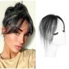 Meiverah Clip in Bangs Clip In Hair Extensions 100% Baby Hair Human Hand Made Natural Forehead Patch No Trace Patch Hairline for Women(Hand Made, 10") (Natural Black, 1.57"x2.36") view 1