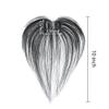 Meiverah Clip in Bangs Clip In Hair Extensions 100% Baby Hair Human Hand Made Natural Forehead Patch No Trace Patch Hairline for Women(Hand Made, 10") (Natural Black, 1.57"x2.36") view 2