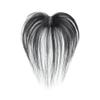 Meiverah Clip in Bangs Clip In Hair Extensions 100% Baby Hair Human Hand Made Natural Forehead Patch No Trace Patch Hairline for Women(Hand Made, 10") (Natural Black, 1.57"x2.36") view 3