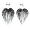 Meiverah Clip in Bangs Clip In Hair Extensions 100% Baby Hair Human Hand Made Natural Forehead Patch No Trace Patch Hairline for Women(Hand Made, 10") (Natural Black, 1.57"x2.36") view 4