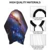 Universe Galaxy Star Space Printed Polyester Hair Cutting Cape,Professional Aldult Haircut Cape,Smooth and No Sticky Hair,Hair Cutting Accessories 55x66in view 3