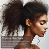 10pcs Cushioned Adjustable Band for Thick, Curly, Natural Hair - Extra Stretchy Ties Perfect for Braids, Pineapple Style - Afro Puff Ponytail Holder (Brown) view 4