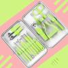 LASTRAN Bright Green Professional Nail Care kit 8/12/16 Pcs Nail Tools Set Nail Tech Must Haves for Manicuring Pedicuring view 3
