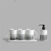 MAKEJ Striped Toothbrush Wash Cup Set Couple Mouthwash Cup Toothbrush Toothbrush Cup Household Ceramics view 1