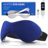 Ezona Dual-Mode Heated Eye Therapy System:USB Mask (Cotton) & Cordless Silk Sleep Mask for Dry Eyes/Blepharitis view 3