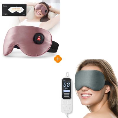 Cordless Heated Eye Mask +USB Electric Heated Eye Mask