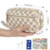 CAIRIAC Essential Oil Carrying Case Holds 12 Bottles (5mL-20mL, Also Fits for Roller Bottles), Portable Double-Layer Organizer for Essential Oils and Accessories (Khaki) view 2