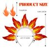 Sixexey Light Up Headbands Flame Headband Set LED Fire Headpiece Sun Flame Hair Accessories for Women view 3