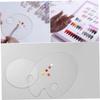 Makeup Mixing Palette Acrylic Transparent Cosmetic Paint Mixing Tray with Spatula Round view 2