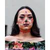 3PCS Halloween Face Temporary Tattoos Vampire Face Jewels Sticker Blood Tears Glitter Sparkle Face Gems Crystal Sticker Adhesive Waterproof Stick on for Women Girls for Carnivals Raves Parties view 2