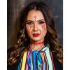 3PCS Halloween Face Temporary Tattoos Vampire Face Jewels Sticker Blood Tears Glitter Sparkle Face Gems Crystal Sticker Adhesive Waterproof Stick on for Women Girls for Carnivals Raves Parties view 4