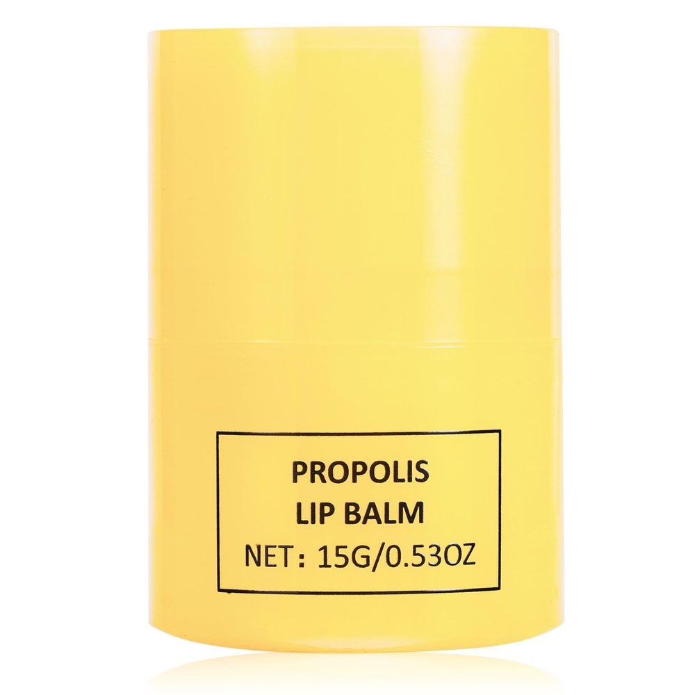 15ml Honey Lip Butter, Hydrating Overnight Lip Balm & Mask, Propolis 12hrs Long-lasting Moisture, Overnight Gentle Exfoliation, Hygienic Twist Dispenser(0.5 fl.oz