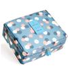 1Pc Waterproof Make up Bag Cosmetic Toiletry Bag Travel Wash Bag Organiser Travel Toiletry Bag for Women Ladies Mother Girls (Blue Flower). view 1