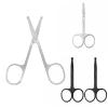 4-Pack Nose Hair Scissors Premium, featuring Curved Safety Blades and Rounded Tips, are Ideal for Trimming Nose Hair, Eyebrows, and More view 1