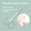 4-Pack Nose Hair Scissors Premium, featuring Curved Safety Blades and Rounded Tips, are Ideal for Trimming Nose Hair, Eyebrows, and More view 2