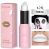 Silvercell White Lipstick Halloween Smudge Proof, White Lipstick Matte Lipsticks for Women Long Lasting, Lip Stick Waterproof Lip Gloss Face Paint Stick for Halloween Cosplay Goth Makeup view 2