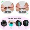 12 PCS Teal Blue Hair Extensions Clip in, Colored Party Highlights Extension for Kids Girls Synthetic Hairpiece Straight 22 inch view 4