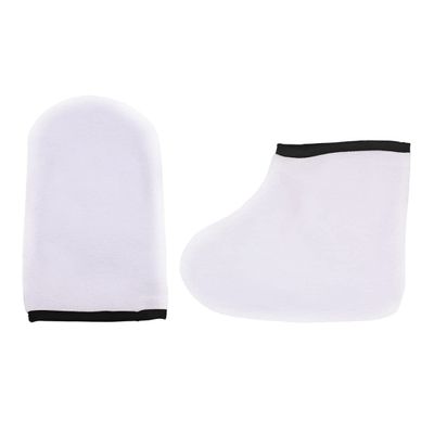 Paraffin Wax Gloves Hand Foot Care Exfoliating Covers Therapy Care Gloves Foot Covers Paraffin Wax Protection Retain Heat Hand Foot Care Gloves Set for Removing Dead Skin.