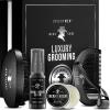 Christmas Gifts for Men - Beard Growth Kit - Self Care Kit with Beard Serum, Beard Balm, Comb, Beard Brush & More  Mens Gifts for Him, Boyfriend, Husband, Dad - Enhanced Beard Kit - Birthday Gifts view 2