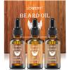 Beard Oil for Men  Sandalwood, Vanilla & Cedarwood Natural Mens Beard Oil Kit with Argan & Jojoba Oil - Beard Softener & Deeply Moisturizer Adding a Natural Shine, Grooming Kit Beard Care for Him view 1