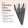 Kitsch Dermaplane Razor for Women Face  Face Razors for Women & Men, Eyebrow Trimmer & Face Shaver  Exfoliating Facial Razor & Skin Care Tool for Smoother Skin - Black, 6 pcs view 2