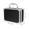 Healvian Aluminum Alloy Makeup Storage Case Portable Tool Box for Artists and Stylists Durable Travel Makeup Case Handle for Instruments and Accessories Compact Design view 3