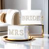 YONEEKSS 2 Pack Letter Makeup Bag Bride to be Patch Bling Pearl Rhinestone Patch Cosmetic Bag Travel Toiletry Bag for Wedding Bachelorette Party Bridesmaid Honeymoon for Women view 3