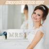 YONEEKSS 2 Pack Letter Makeup Bag Bride to be Patch Bling Pearl Rhinestone Patch Cosmetic Bag Travel Toiletry Bag for Wedding Bachelorette Party Bridesmaid Honeymoon for Women view 4