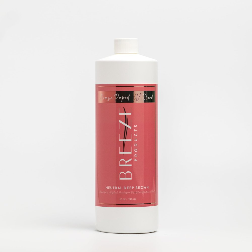 Sunless Tanning Solution, CV(Caramel, Violet Blend) Rapid 32oz by Breeze