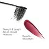bareMinerals Strength & Length Serum-Infused Black Mascara + Dewy Lip Gloss-Balm view 2