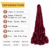 8 Packs French Braiding Hair - 18 Inch Loose Wave Spiral Crochet Hair for Black Women - Pre Stretched with Curly Ends, BUG# view 2