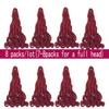 8 Packs French Braiding Hair - 18 Inch Loose Wave Spiral Crochet Hair for Black Women - Pre Stretched with Curly Ends, BUG# view 3