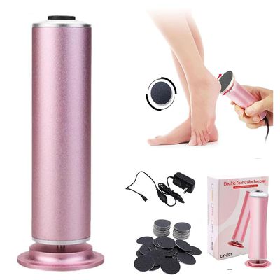 DermaveElectric Foot Callus Remover, Electric Foot File for Foot Callus Remover, DermaveBest Pedicure Tool, Foot Cleanser, Foot Scrubber for Dead Skin and Cracked Heels (Pink)
