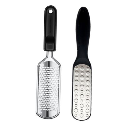 Beatifufu Professional File Set Double Sided Foot Files Stainless Steel Remover Foot Care Tools Black Perfect for Dry or Wet Conditions