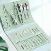 YHQCT 16 Pcs Stainless Steel Manicure Kit Household Color Nail Clippers Set Travel Portable Manicure Set Nail Tech Must Haves view 4