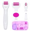 YaFex Derma Roller for Face and Body - 6 in 1 Titanium Microneedling Roller Kit Micro Needle Roller, 300 and 720 Needles 0.25mm,1200 Needles 0.3mm with 5 Replaceable Heads view 1
