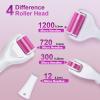 YaFex Derma Roller for Face and Body - 6 in 1 Titanium Microneedling Roller Kit Micro Needle Roller, 300 and 720 Needles 0.25mm,1200 Needles 0.3mm with 5 Replaceable Heads view 2