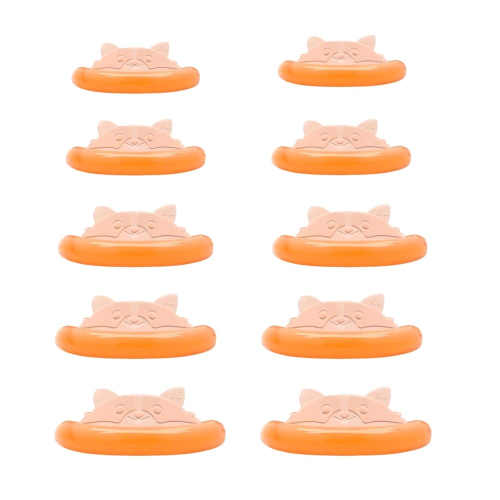 Lash Lift Pads Eyelash Perm Shield C Curl 5 Size Lash Lift Lamination Pad, Rapid 5 Minute Eyelash Lifting Shields Make Eyes Voluminous Flexible C curl Pads Extreme Perm Rod 100 Applications(Orange)