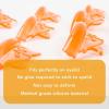 Lash Lift Pads Eyelash Perm Shield C Curl 5 Size Lash Lift Lamination Pad, Rapid 5 Minute Eyelash Lifting Shields Make Eyes Voluminous Flexible C curl Pads Extreme Perm Rod 100 Applications(Orange) view 2